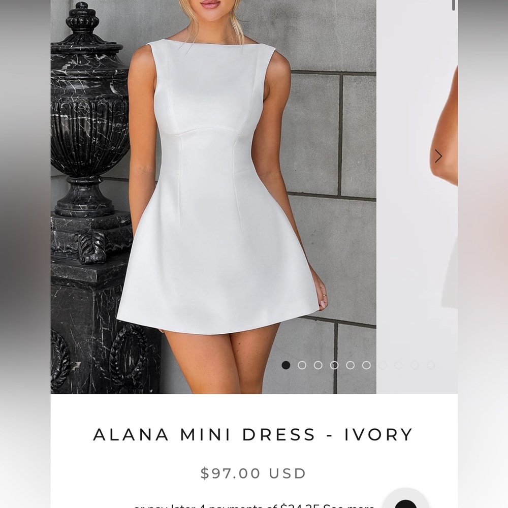 Babyboo Fashion White Dress Size L (US Size 12)